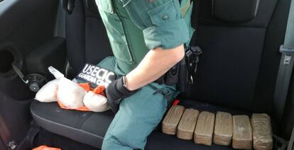 Heroína incautada por la Guardia Civil en Galicia el pasado fin de semana.