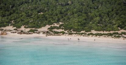 La playa de Es Trenc, en Mallorca.