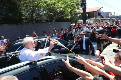 El candidato de la izquierda residió en este municipio industrial de la periferia paulista gran parte de su vida y allí lanzó su carrera como líder sindicalista.