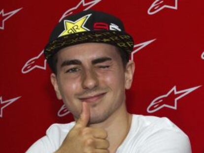 Jorge Lorenzo, ayer en el circuito de Sepang.