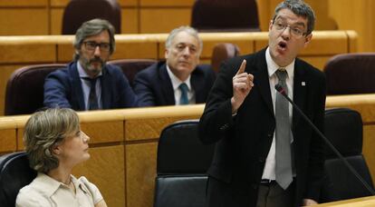 El ministro de Energ&iacute;a, &Aacute;lvaro Nadal, en la sesi&oacute;n de control al Gobierno en el Senado.