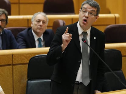 El ministro de Energ&iacute;a, &Aacute;lvaro Nadal, en la sesi&oacute;n de control al Gobierno en el Senado.