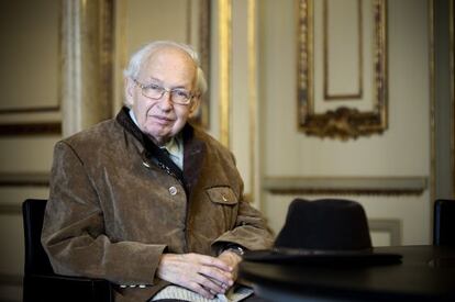 El economista Reinhard Selten, durante una reciente visita a Barcelona.