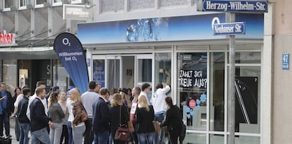 Una tienda de Telefónica O2 en Alemania.