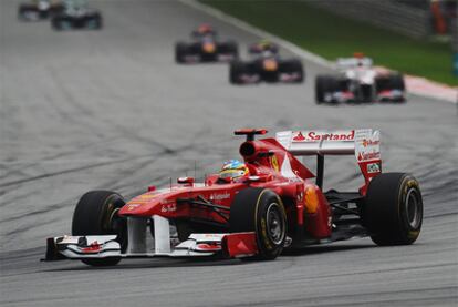 Spanish driver Fernando Alonso at Sunday's Malaysian Grand Prix.