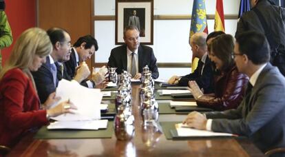 Reunión del pleno del Consell en Alicante.