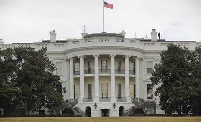 Imagen de la Casa Blanca el pasado mes de febrero.