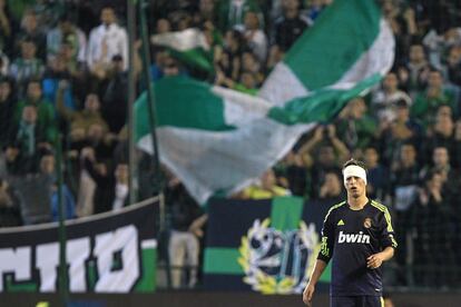 Coentrao, durante el partido.