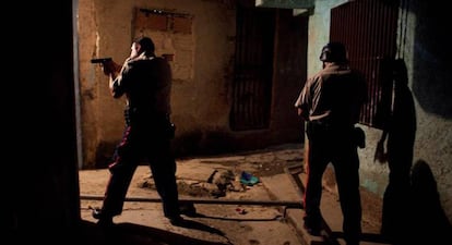 Picture taken in 2014 at the morgue in Caracas, a city with one of the highest crime rates in the world.