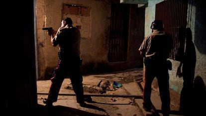 Picture taken in 2014 at the morgue in Caracas, a city with one of the highest crime rates in the world.