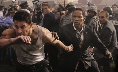 Channing Tatum y Jamie Foxx, en 'Asalto al poder'.