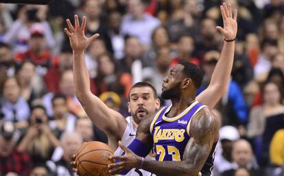 Marc Gasol, ante LeBron James.