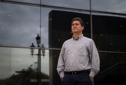 Fernando León, en la sede del congreso.