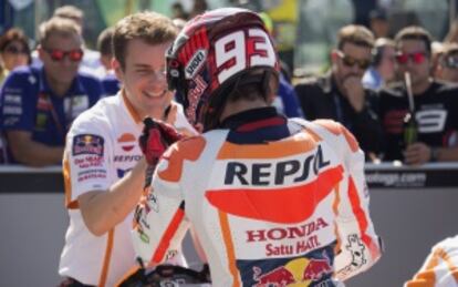Márquez, ayer en Misano.