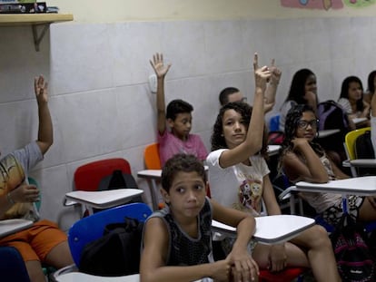 Estudantes de uma escola p&uacute;blica no Rio de Janeiro.