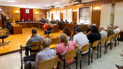 Juicio contra la red de prostitución de menores en la Audiencia Provincial de Murcia el pasado 11 de septiembre.