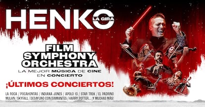 Cartel promocional de la gira 'Henko' de la Film Symphony Orchestra.