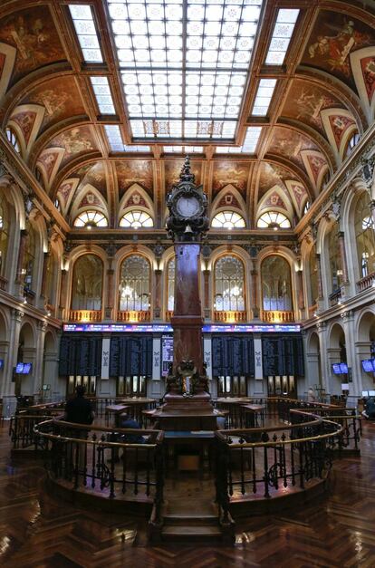 Vista del Palacio de la Bolsa de Madrid