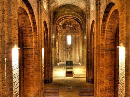 Nave principal de la Colegiata de Cardona.