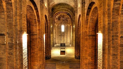 Nave principal de la Colegiata de Cardona.