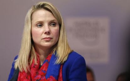 Marissa Mayer, consejera delegada de Yahoo, en Davos