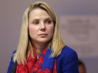 Marissa Mayer, consejera delegada de Yahoo, en Davos