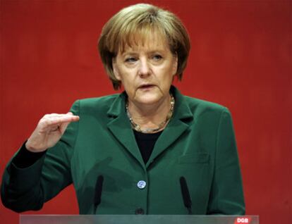 La canciller alemana Angela Merkel, en un acto en mayo.