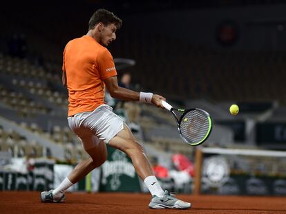 Pablo Carreño, en un partido de Roland Garros 2020.