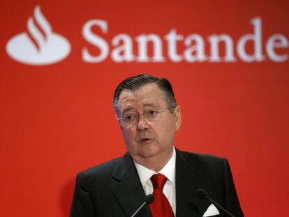 Outgoing Santander CEO Alfredo S&aacute;enz.