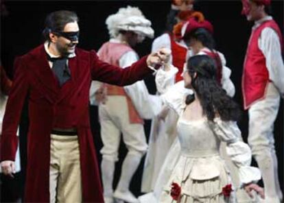 Un momento de la representacin de la pera <i>Don Giovanni</i>.