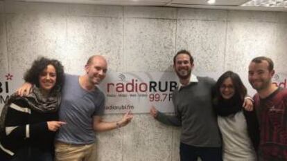 Els responsables dels programa de R&agrave;dio Rub&iacute;, l&#039;Oasi Jove.