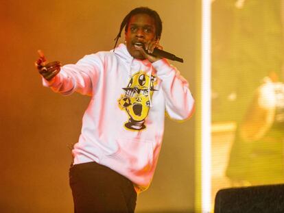 ASAP Rocky, en un concierto en los Países Bajos, el pasado agosto