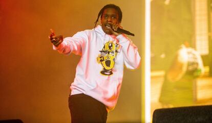 ASAP Rocky, en un concierto en los Países Bajos, el pasado agosto