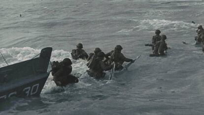 Una imagen del documental 'Apocalipsis: el desembarco de Normandia', de National Geographic Channel.  