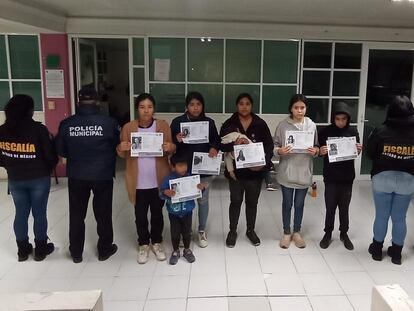 Las siete personas que han sido halladas por la Fiscalía del Estado de México, en una imagen compartida por la dependencia este miércoles en redes sociales.