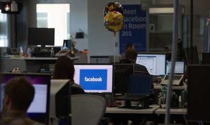 Las oficinas de Facebook en su campus de Menlo Park.