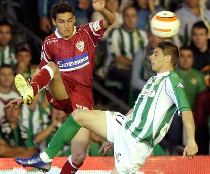 Navas y Joaqu&iacute;n, en el &uacute;ltimo derbi donde se enfrentaron, en 2006.