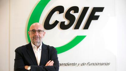 Miguel Borra, presidente del sindicato de funcionarios CSIF.  foto: santi burgos