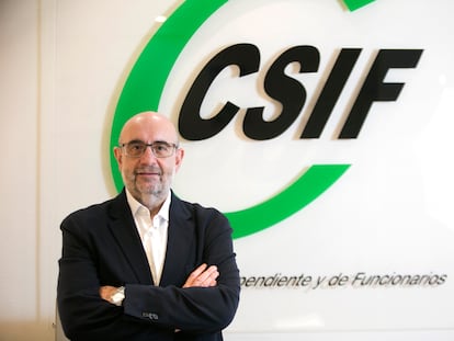 Miguel Borra, presidente del sindicato de funcionarios CSIF.  foto: santi burgos