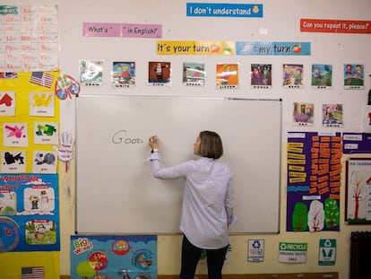 An English class in a Spanish school.