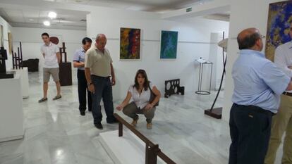 Imagen de la exposición de Frutos María en Calp.