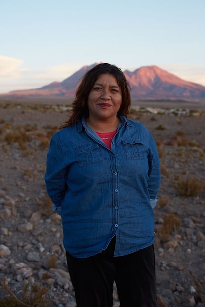 Patricia Lorena Pérez en el desierto de Atacama