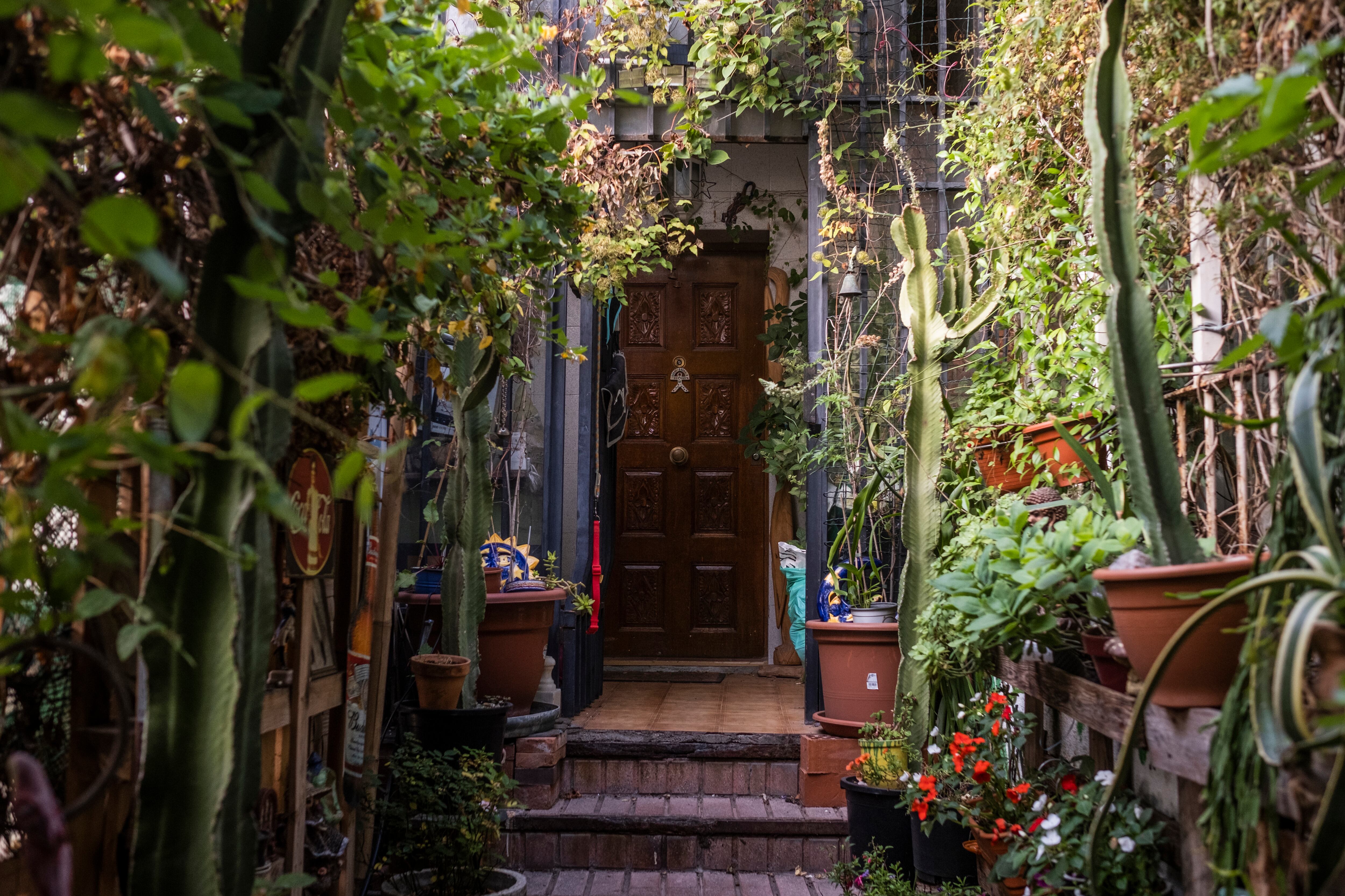 Entrada a la casa de Fernando Caballero en la colonia San Vicente.