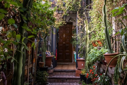 Entrada a la casa de Fernando Caballero en la colonia San Vicente.