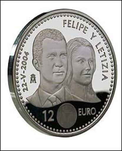 Es la primera vez en la tradición numismática española que una boda real aparece reflejada en una moneda.