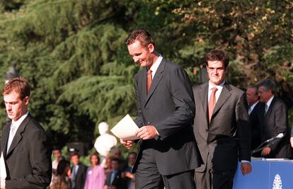 Graduación de Iñaki Urdangarin en la 38ª promoción de Esade, Barcelona, el 28 de junio de 2001.