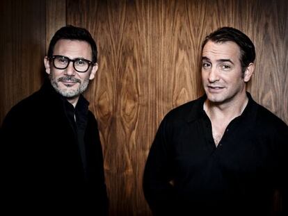 Michel Hazanavicius y Jean Dujardin, que repiten en &#039;Los infieles&#039; tras el &eacute;xito de &#039;The artist&#039;.