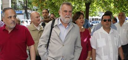 El ex primer teniente alcalde de Sevilla, Antonio Rodrigo Torrijos, en los juzgados.