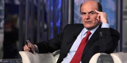 El líder del Partido Democrático, Pier Luigi Bersani, ayer en Roma.