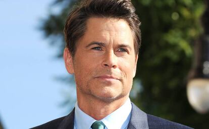 El actor Rob Lowe durante la inauguraci&oacute;n del paseo de la fama, en agosto de 2015. 